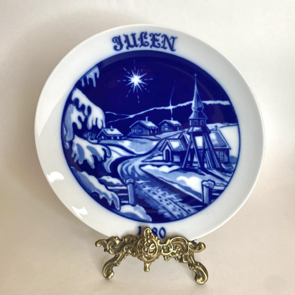 ✨Коллекционная рождественская тарелка Hockefors 1980 год Арт 400