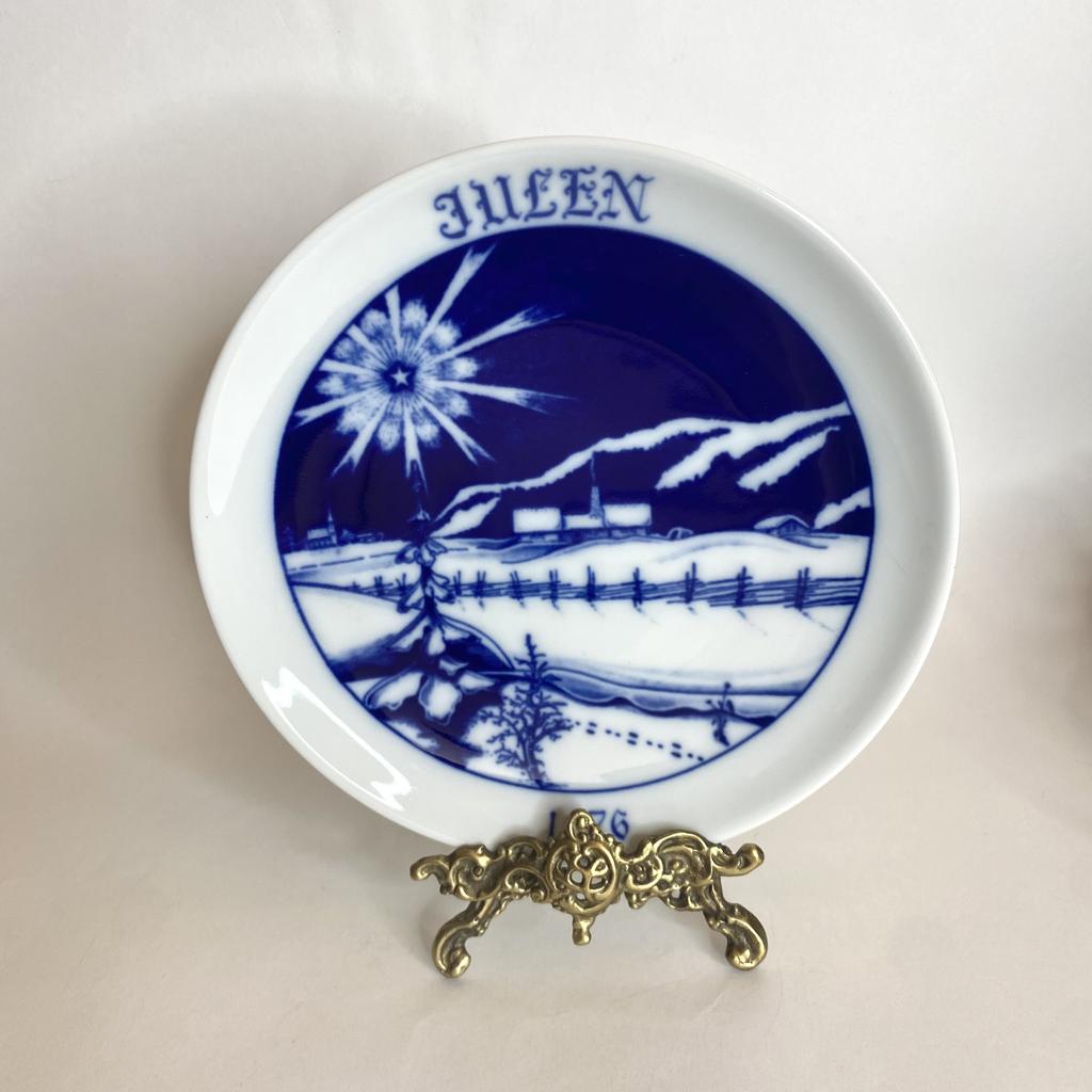 ✨Коллекционная рождественская тарелка Hockefors 1976 год Арт 371