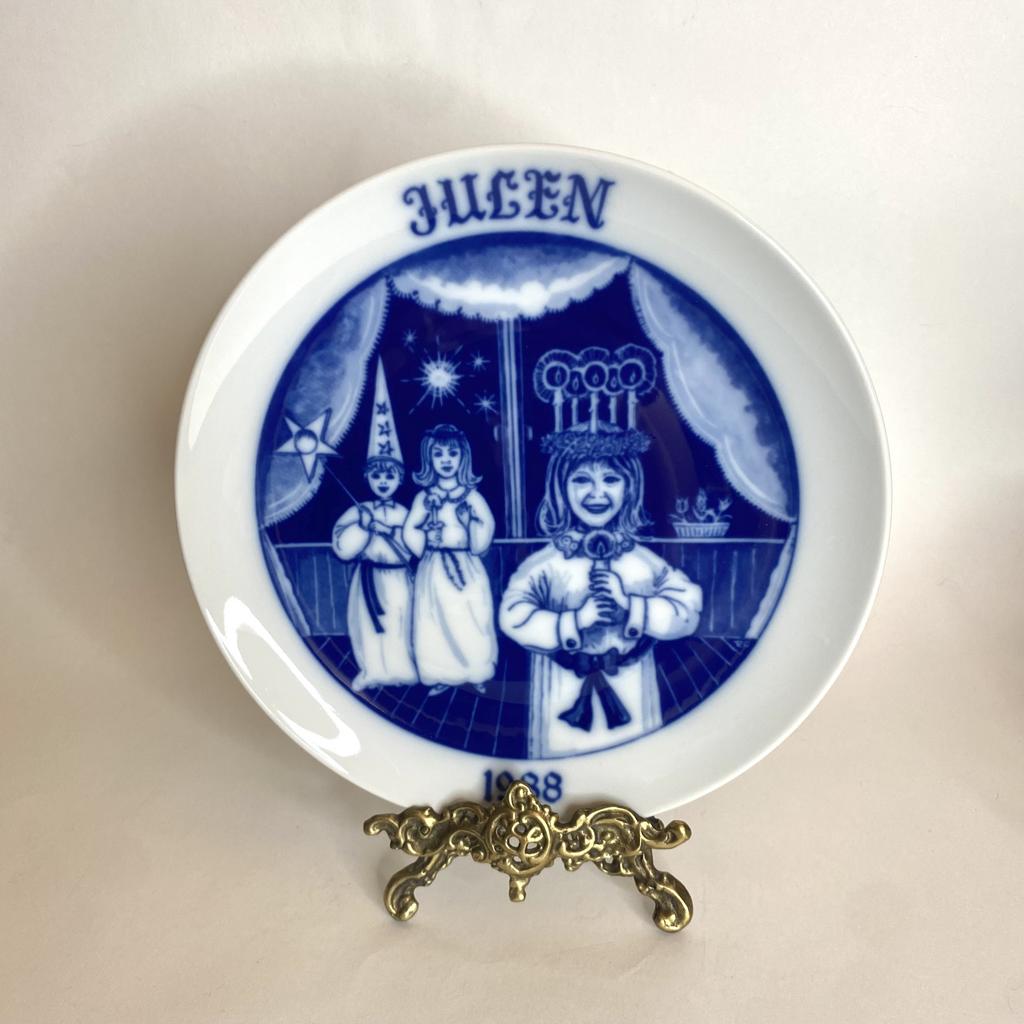 ✨Коллекционная рождественская тарелка Hockefors 1988 год  Арт 397