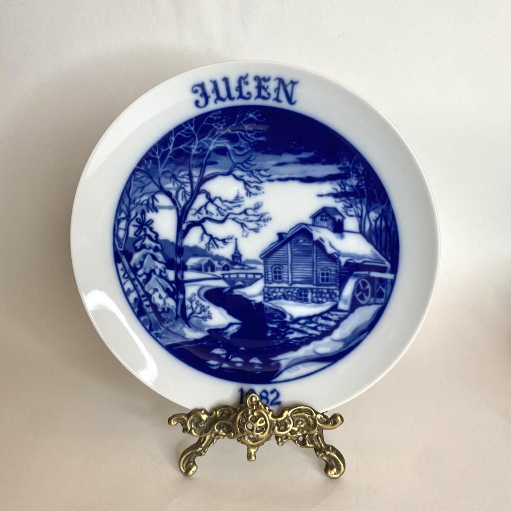 ✨Коллекционная рождественская тарелка Hockefors 1982 год  Арт 162