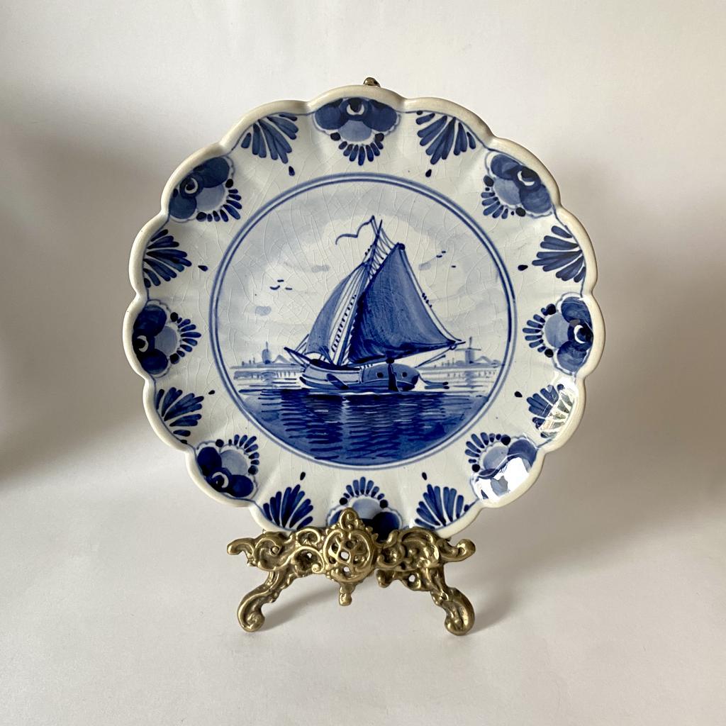 ✨Настенная тарелка Delft 18 см «Парусник» Арт 1468