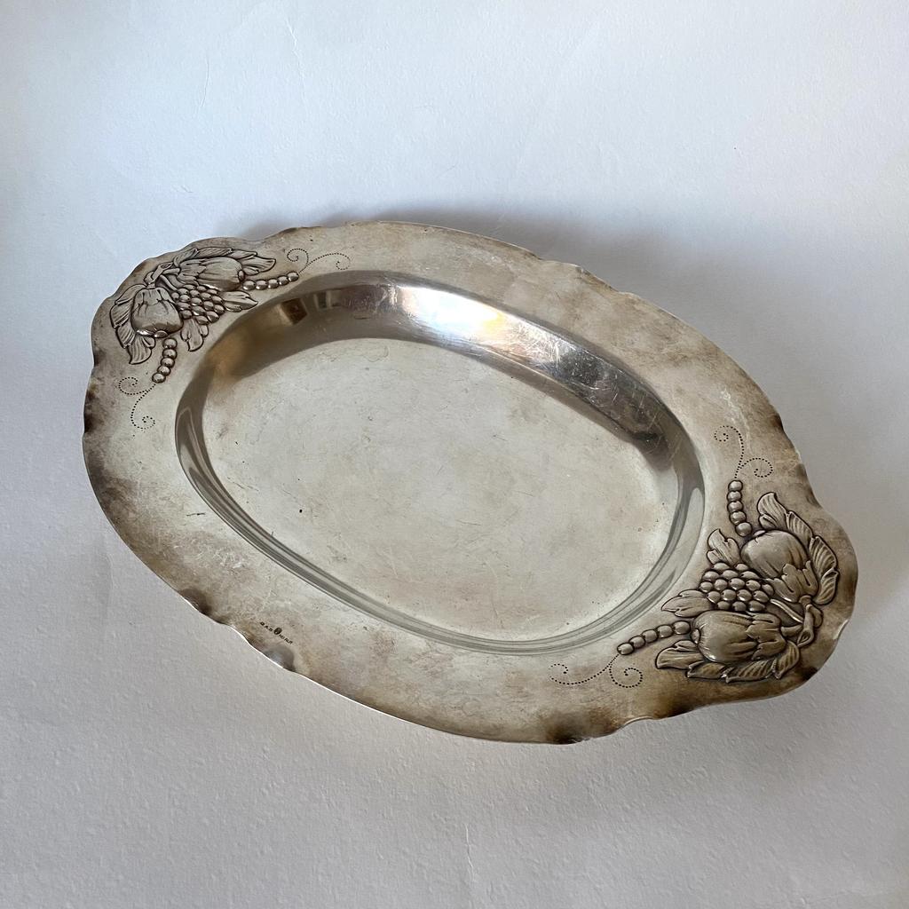 Винтажное блюдо серебрение G.A.B. Арт 1719