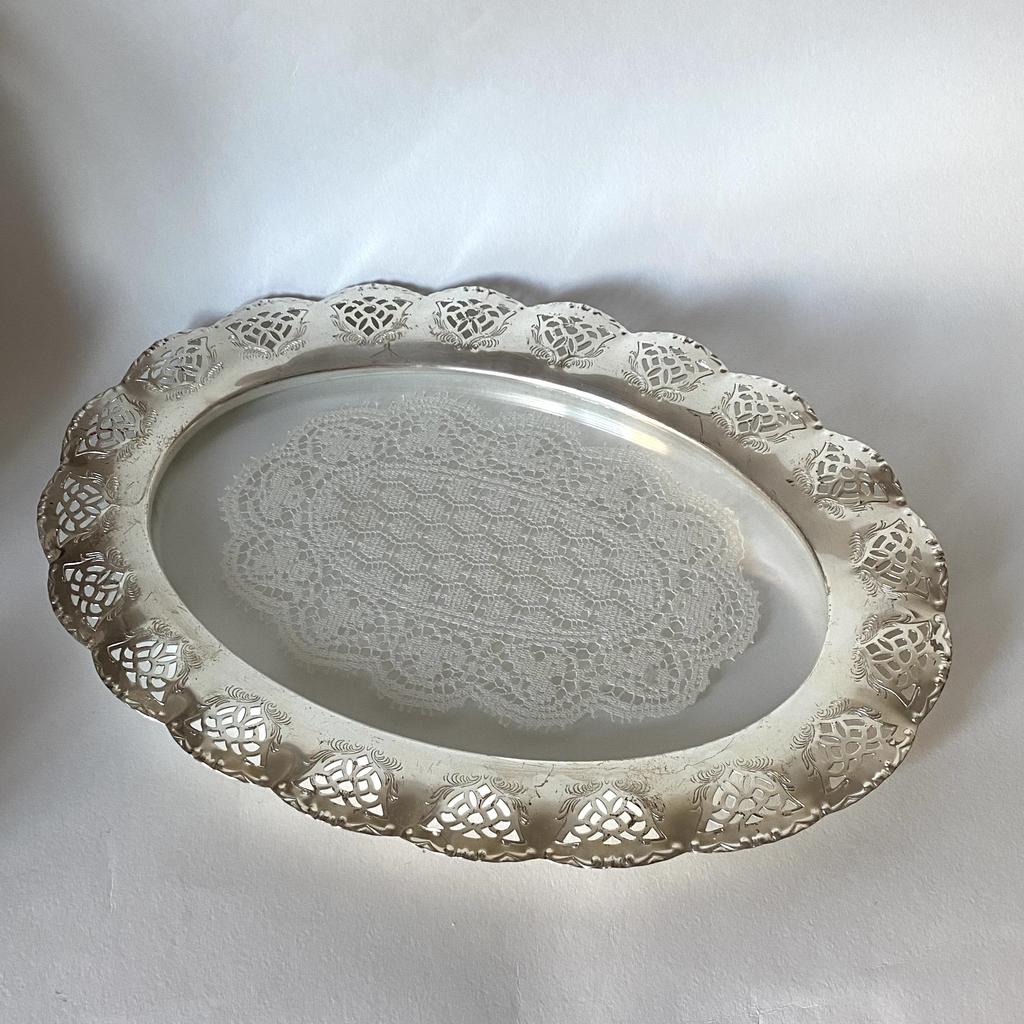 Винтажные поднос  серебрение 41 см Арт 1720