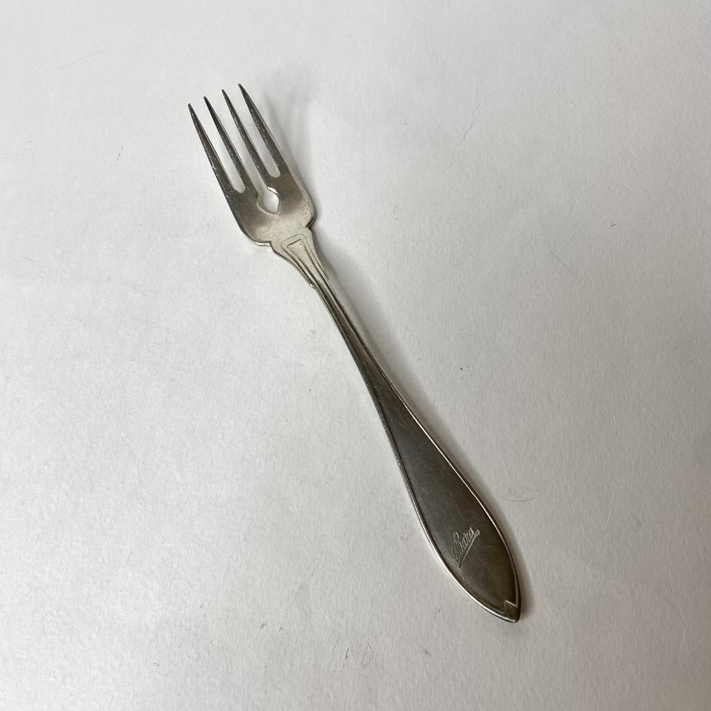✨Винтажная вилка для рыбы серебрение Арт 2093