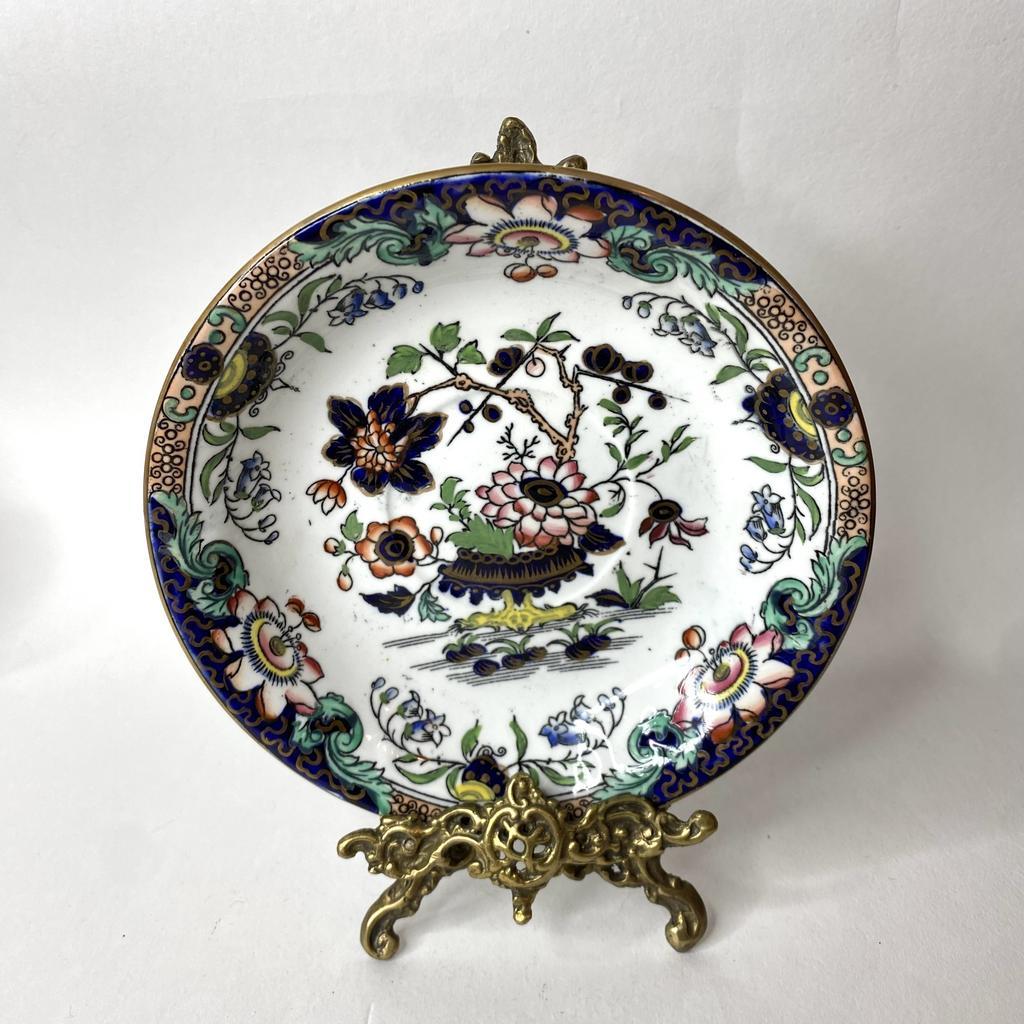 ✨Антикварная тарелка-блюдце  George Frederick Bowers Арт  1743