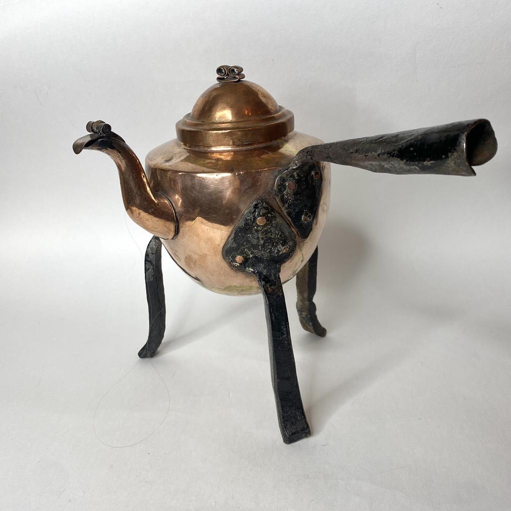 ✨Старинный медный кофейник на ножках Арт 1305