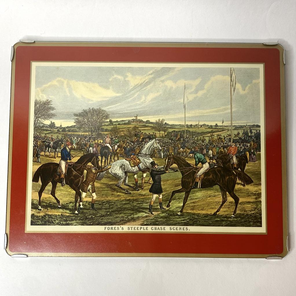 ✨Старинная репродукция Fores’s Steeple Chase Scene  Арт 752