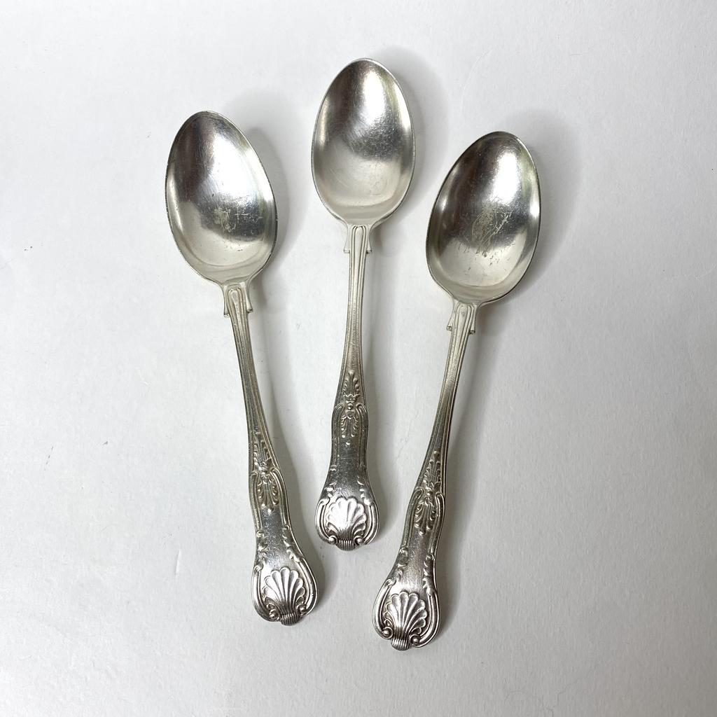 ✨Старинная ложка HH&S серебрение 18 см Арт 2140