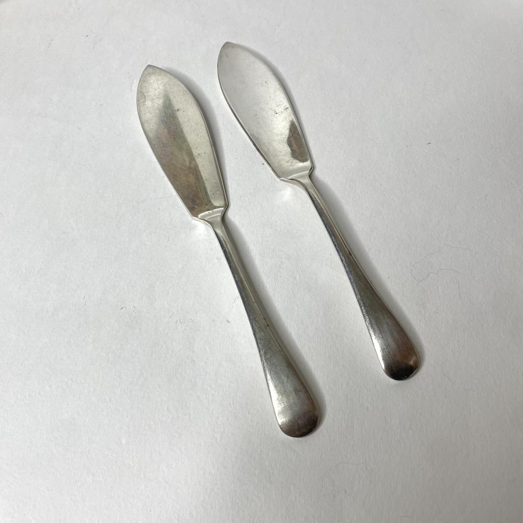 ✨Винтажный нож для рыбы серебрение 19 см Арт 2154