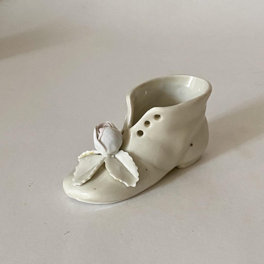 ✨Фарфоровый башмачок с розочкой Арт 1830