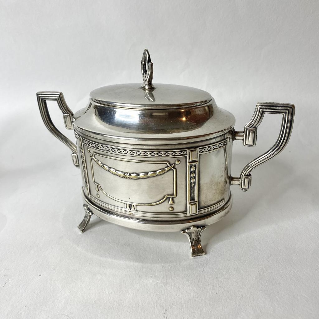 ✨Антикварная сахарница модерн серебрение Арт 2185