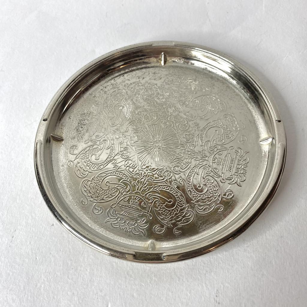 ✨Винтажная посеребрённая тарелочка Арт 2190