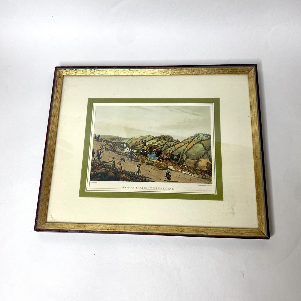 ✨Старинная репродукция Stage coach travelling Арт 440