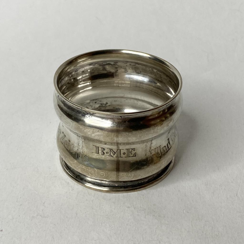 ✨Кольцо для салфеток серебрение с монограммой Арт 2280