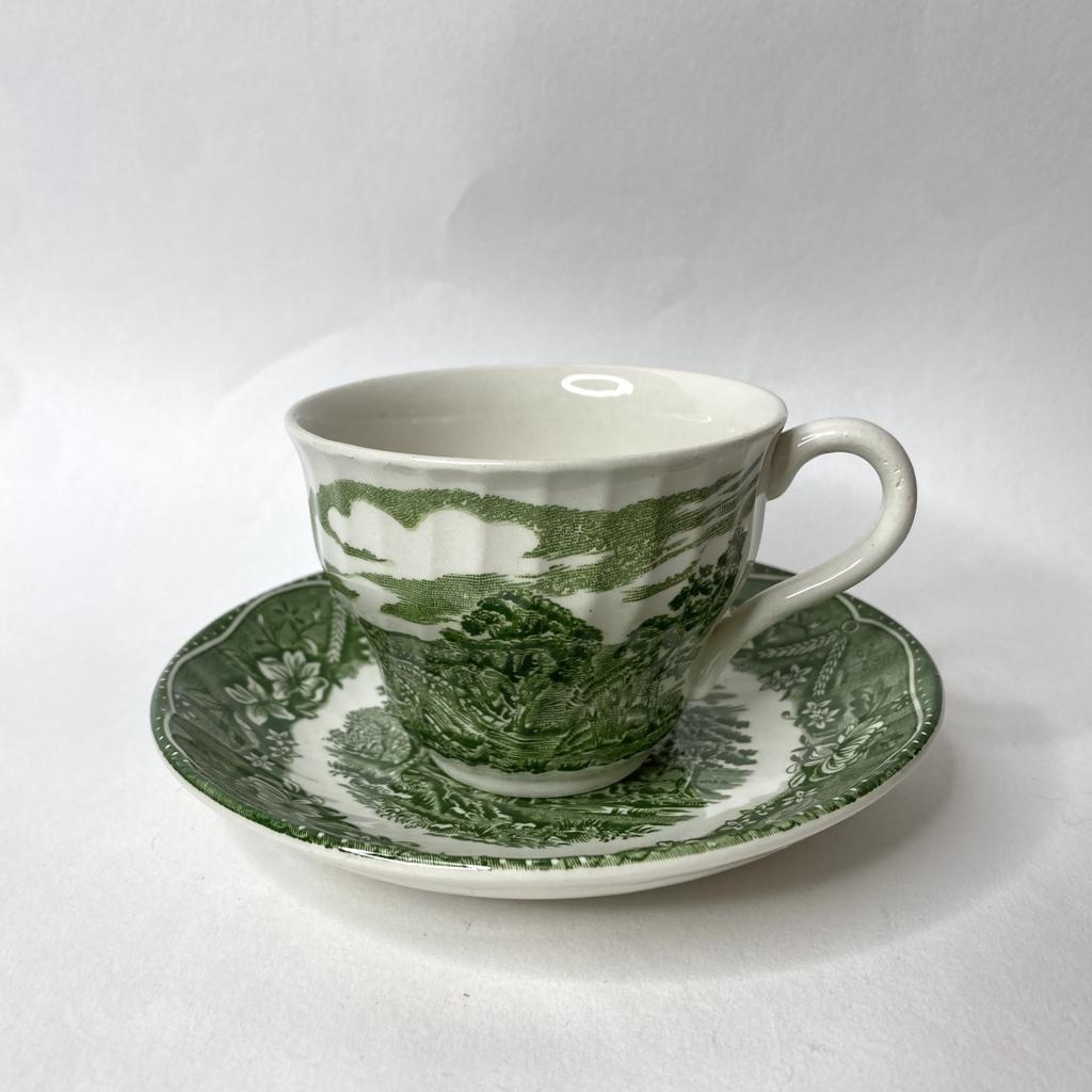 ✨Чайная пара Staffordshire “Old Castle” Арт 2346