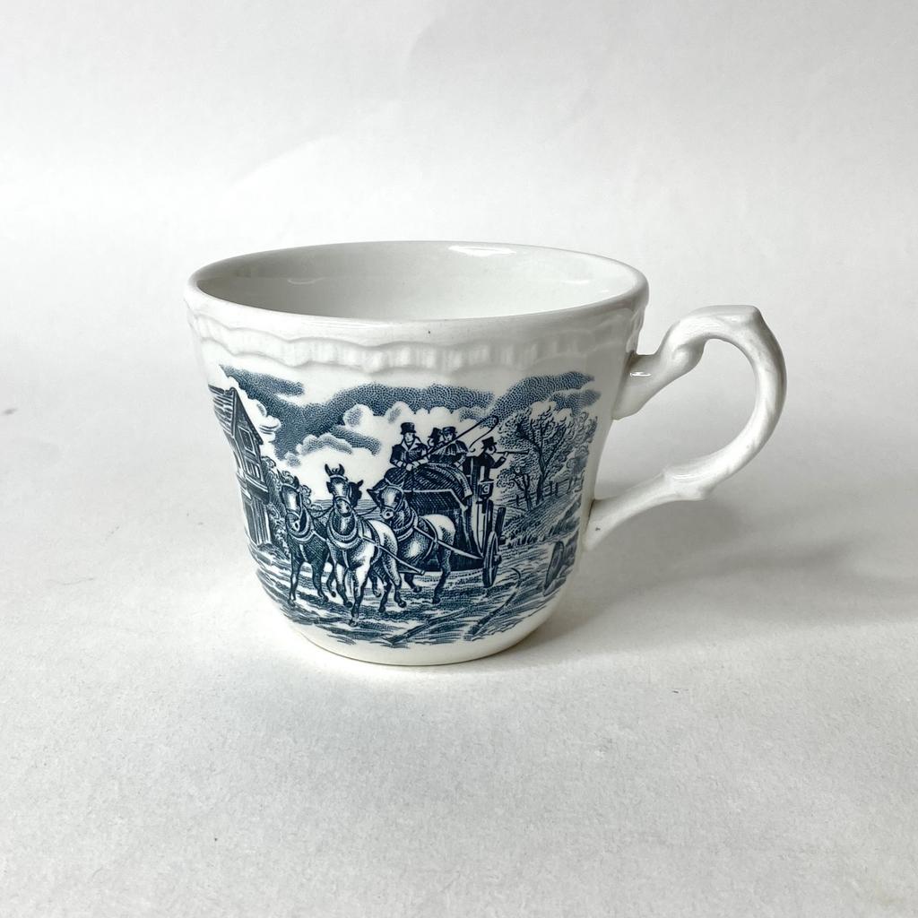 ✨Винтажная чашка Staffordshire “Coaching Taverns” Арт 44