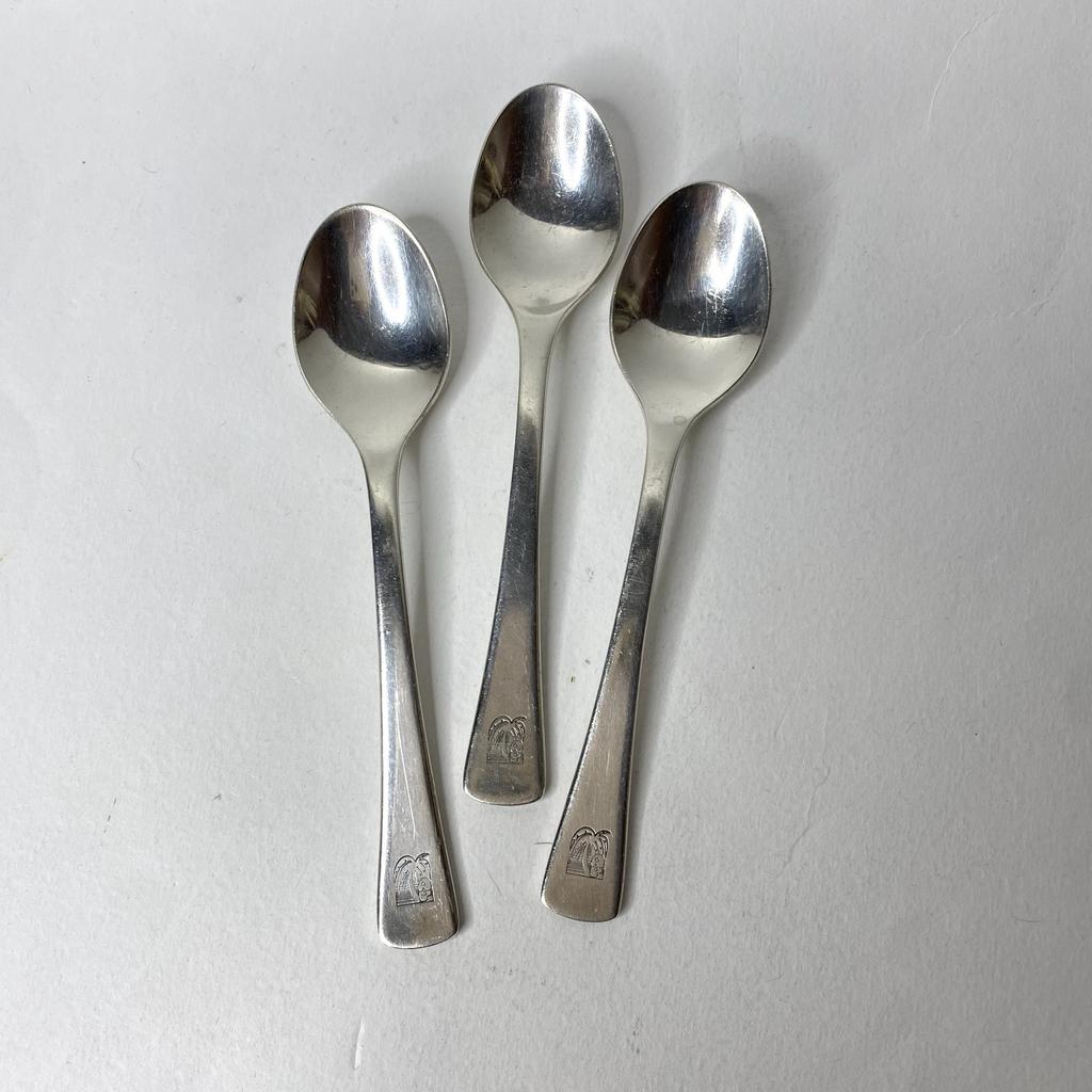 ✨Винтажная ложечка «Пальма» серебрение 13 см Арт 2387