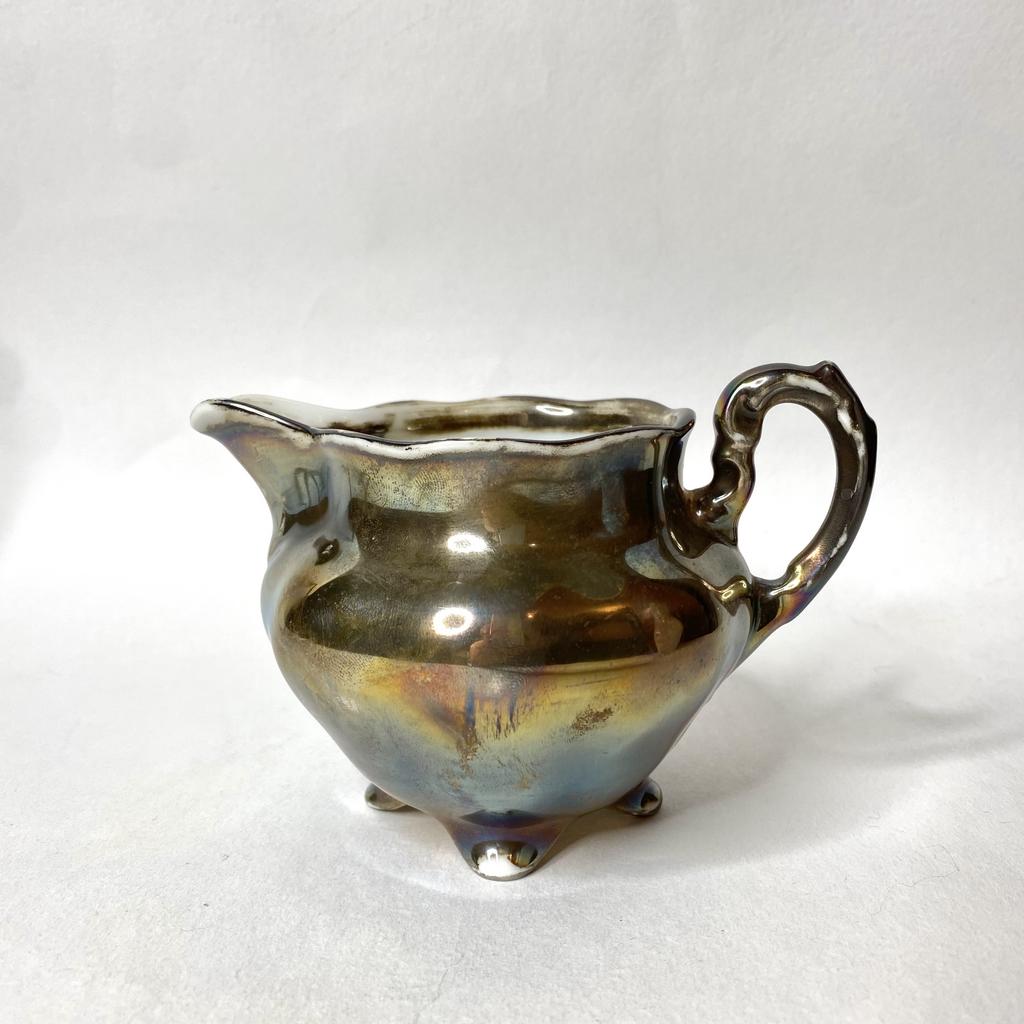 ✨Фарфоровый посеребрённый молочник Арт 887