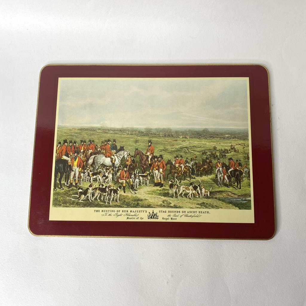 ✨Винтажный коврик под горячее The meeting of her Majersty’s Арт 2435