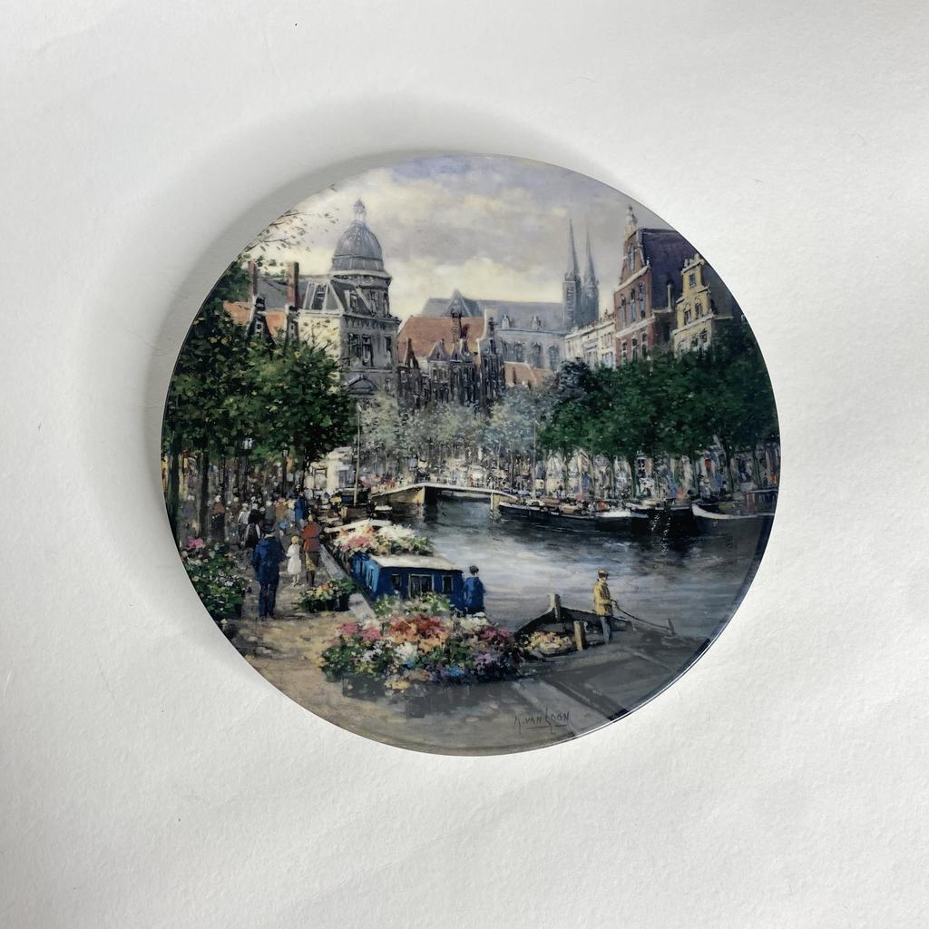 ✨Коллекционная тарелка «Амстердамский цветочный канал» Арт 594
