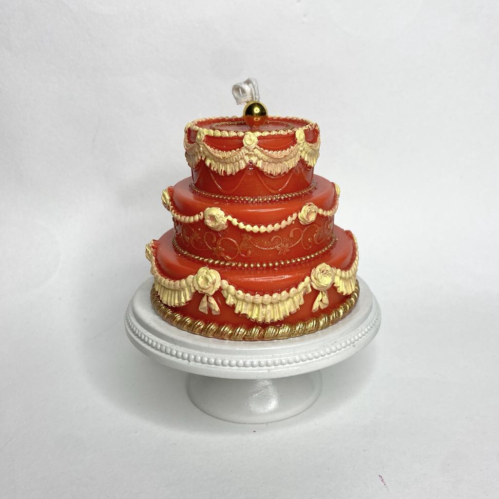 Свеча «Праздничный торт» на подставке