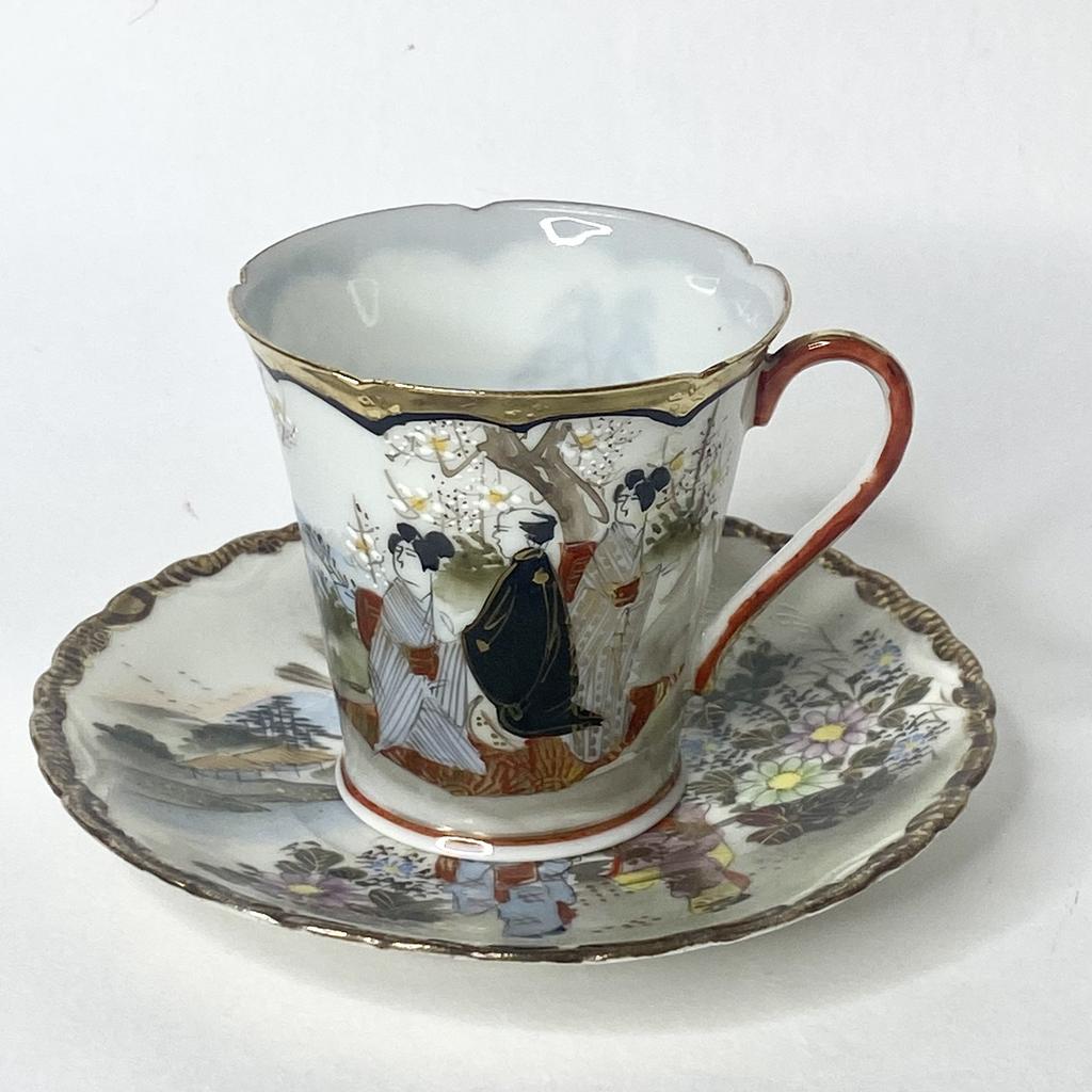 ✨Антикварная кофейная пара Kutani Арт 2475