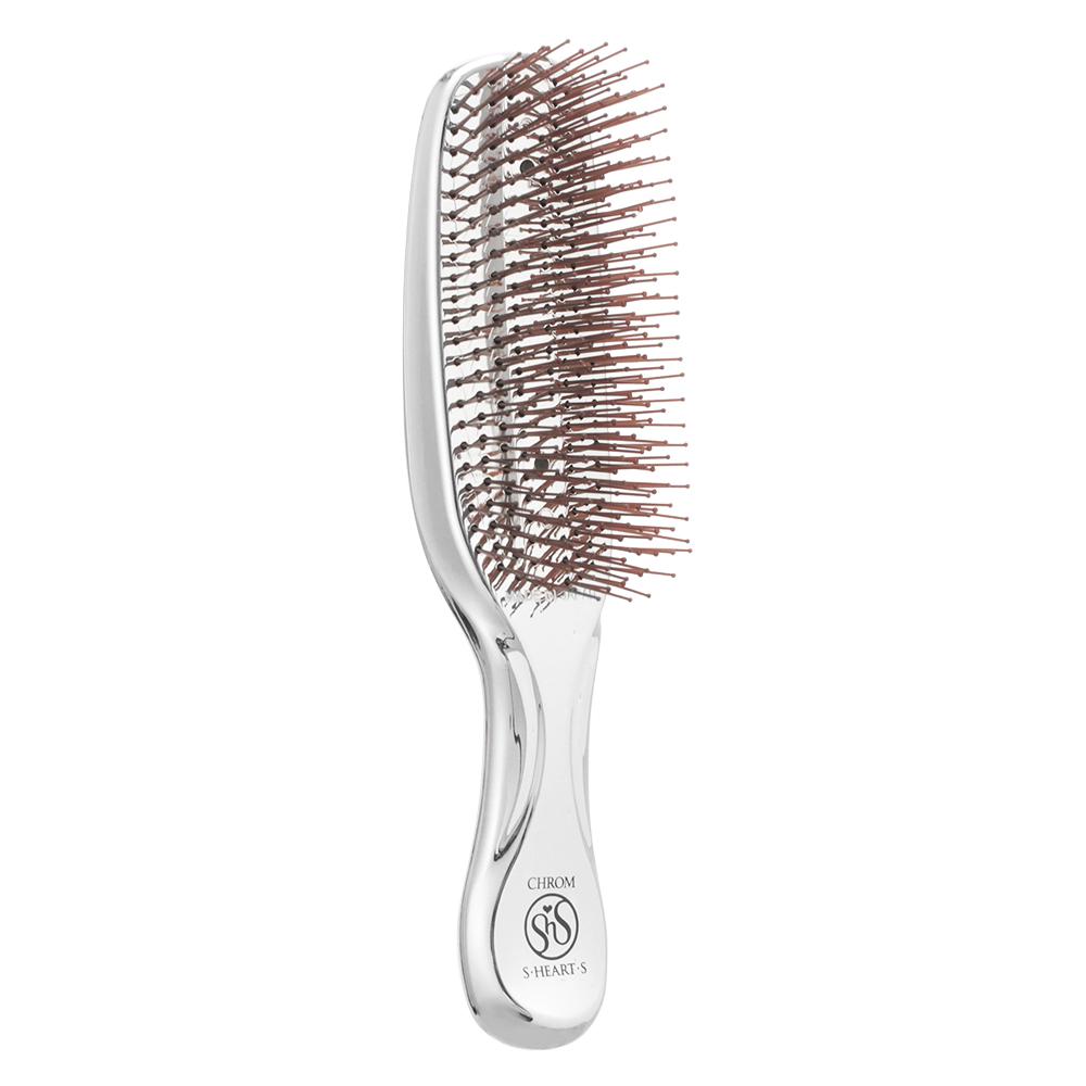 Японская расческа S-HEART-S  Scalp Brush CHROME