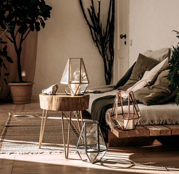 геометрический подсвечник