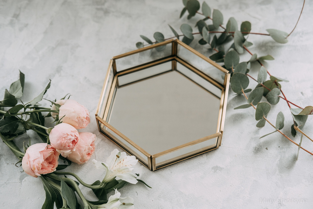 Поднос "Гексагон Зеркальный"