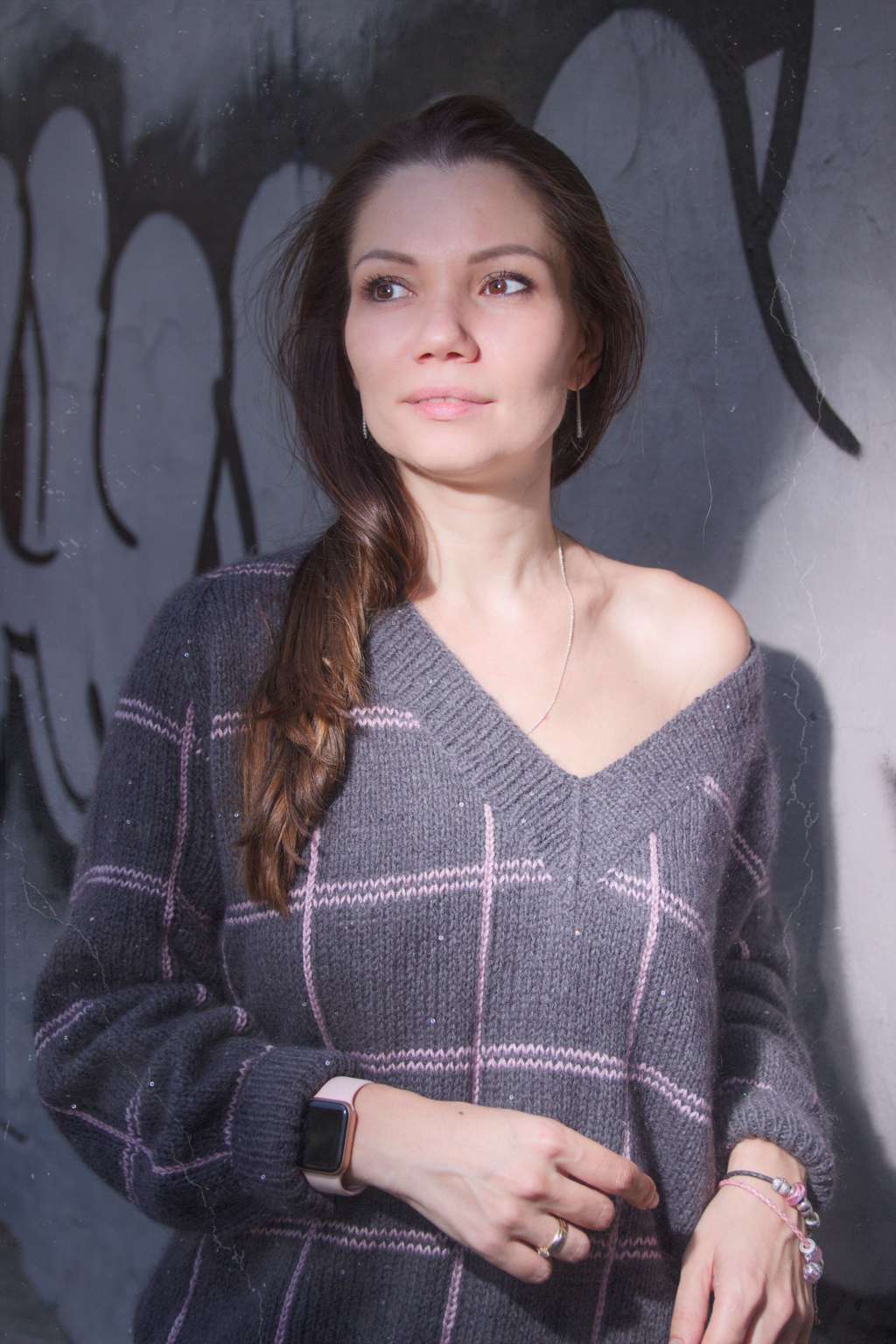 джемпер в клетку Square