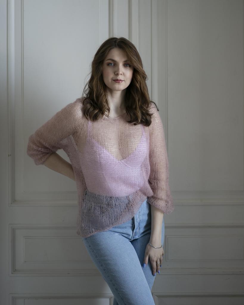 Описание вязания "Паутинка Drops, та самая"