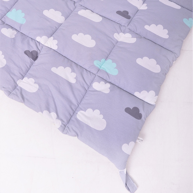 Игровой коврик "Серо-голубые облака" 110*110см/130*130см