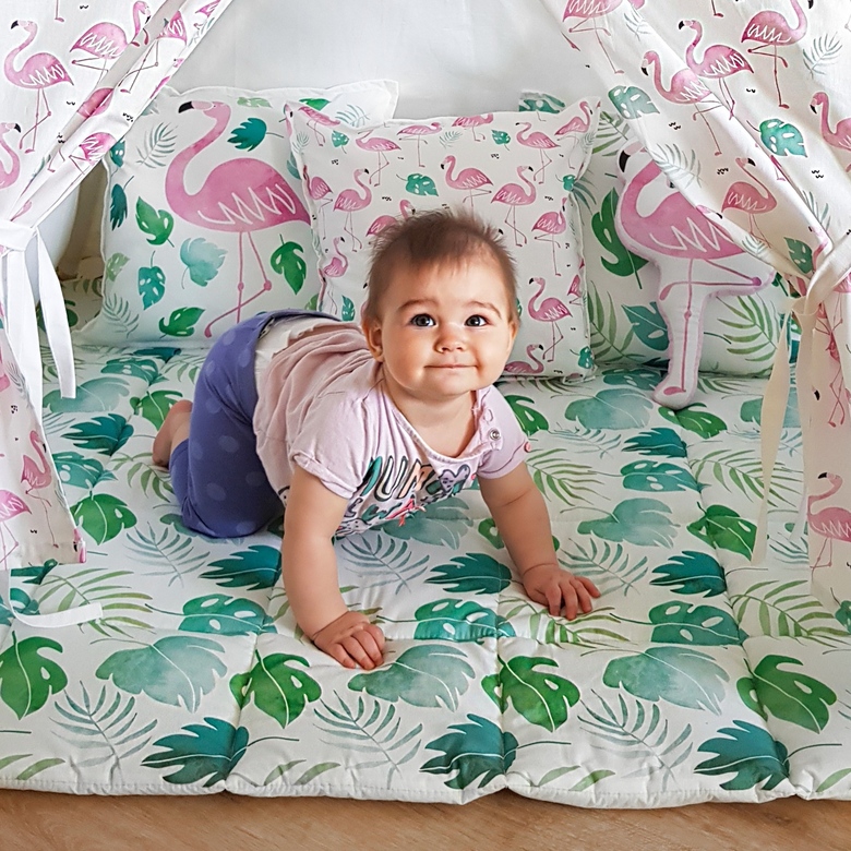 Игровой коврик "Листья" 110*110см/130*130см