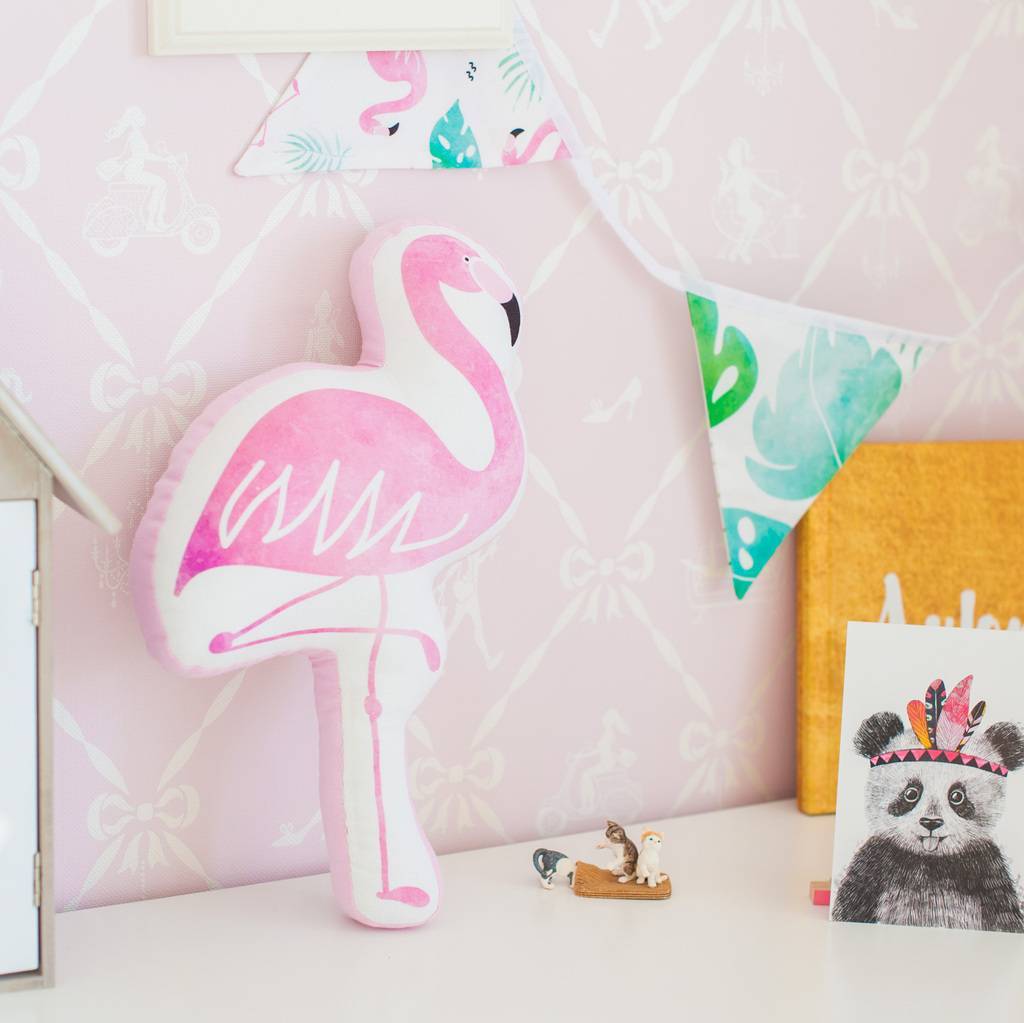 Игрушка-подушка "Фламинго"