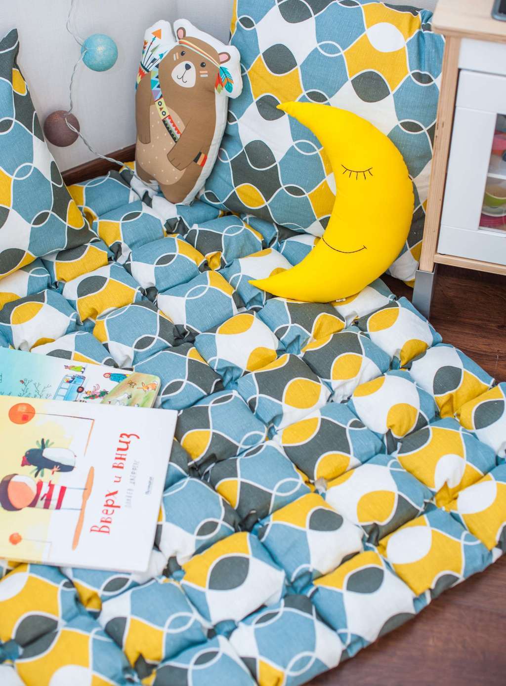 Игровой коврик-бомбон "Абстракция" 110*110см/130*130см