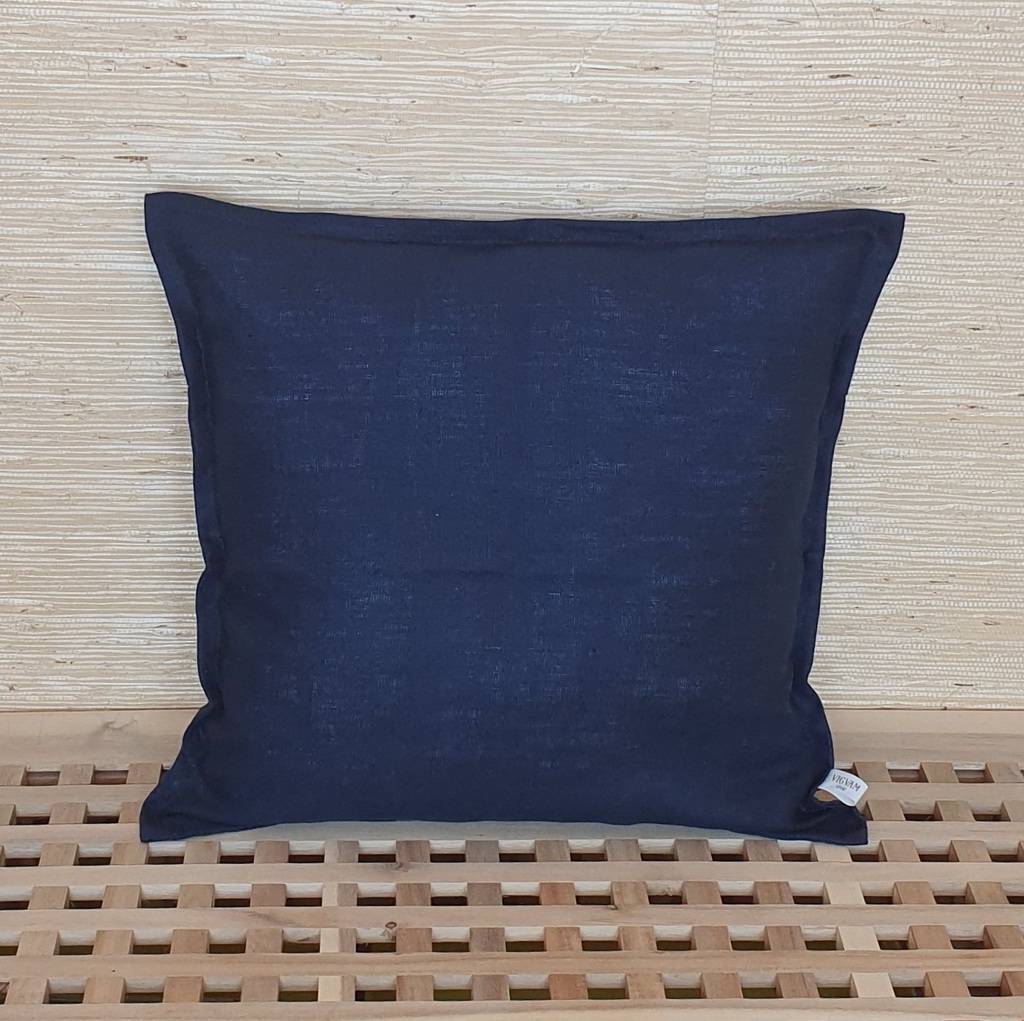 Подушка льняная "Синяя"