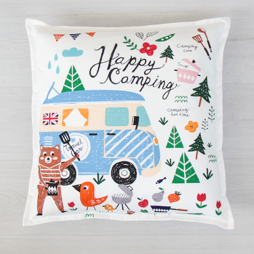 Подушка "Весёлый уикенд с Мишкой"