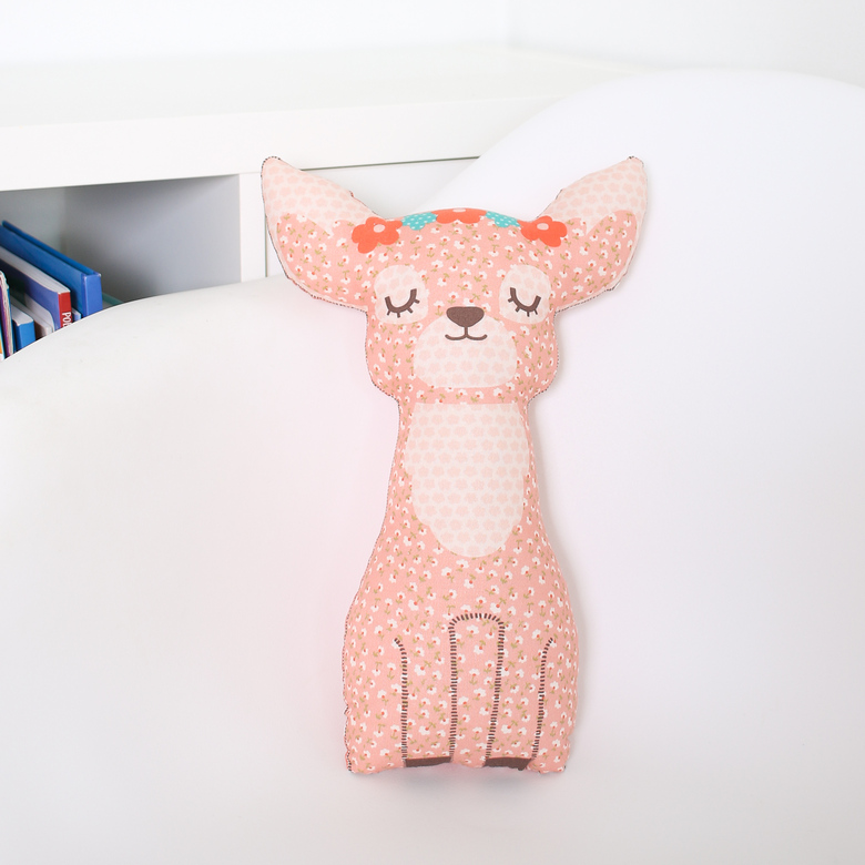 Игрушка "Олененок" розовый