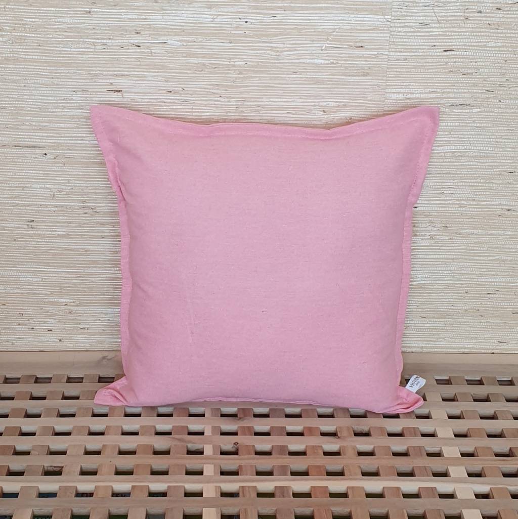 Подушка льняная "Нежно-розовая"