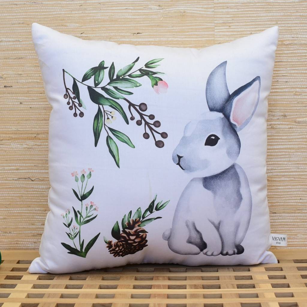 Подушка "Зверята. Зайка серый"
