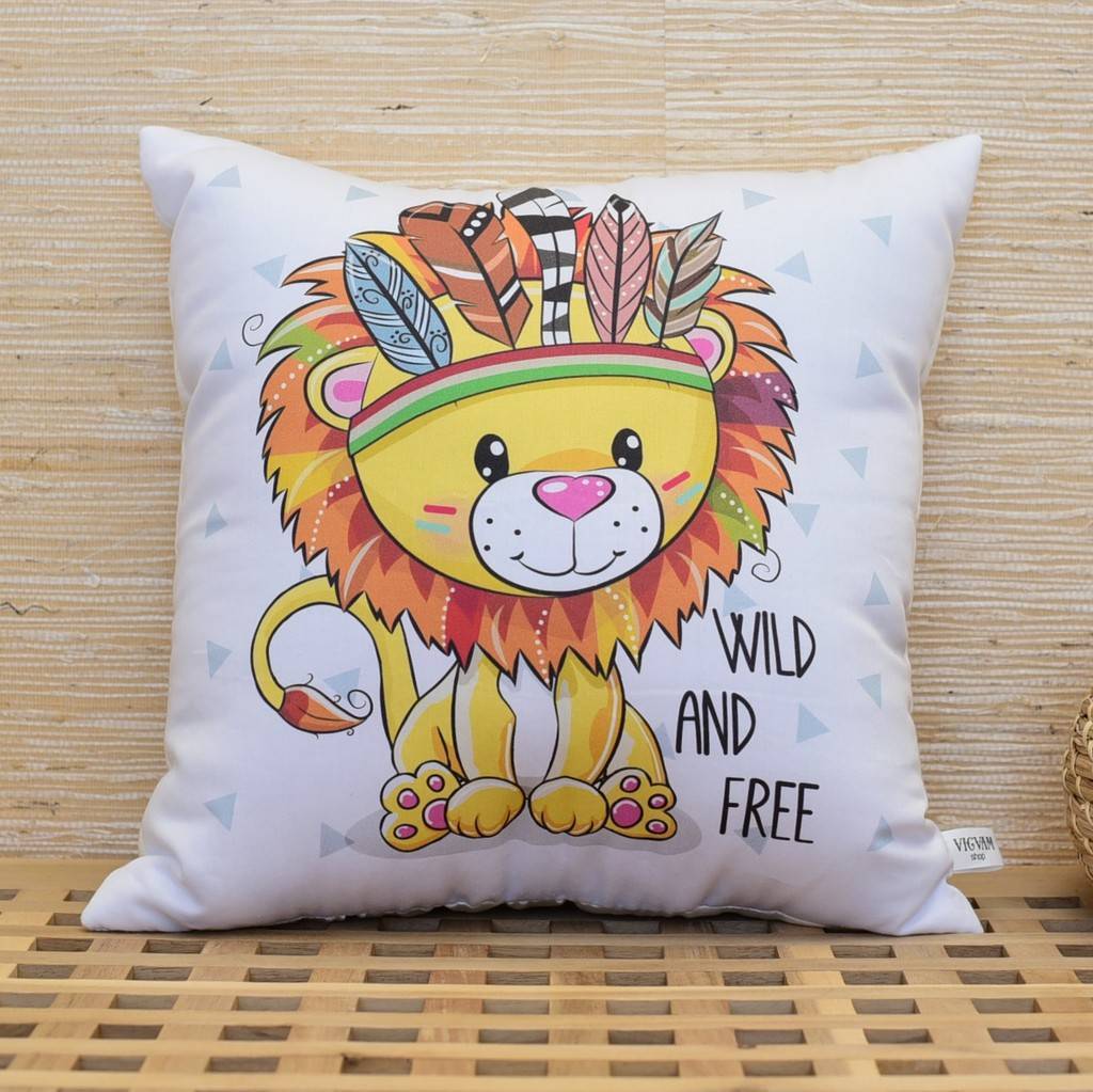 Подушка "Wild & Free. Львёнок"