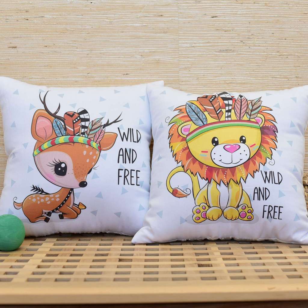 Комплект подушек "Wild & Free-1" (2 подушки / 4 подушки)