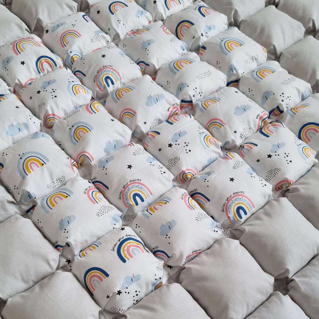 Игровой коврик-бомбон "Радуги" 110*110см/130*130см