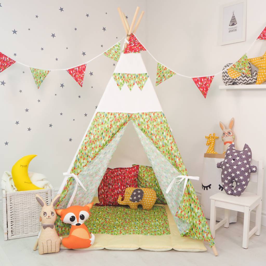 Акция! Вигвам+матрас+подушка "Зелёный Лес"