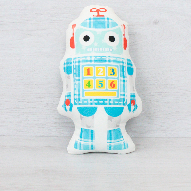 Игрушка "Робот" голубой с цифрами