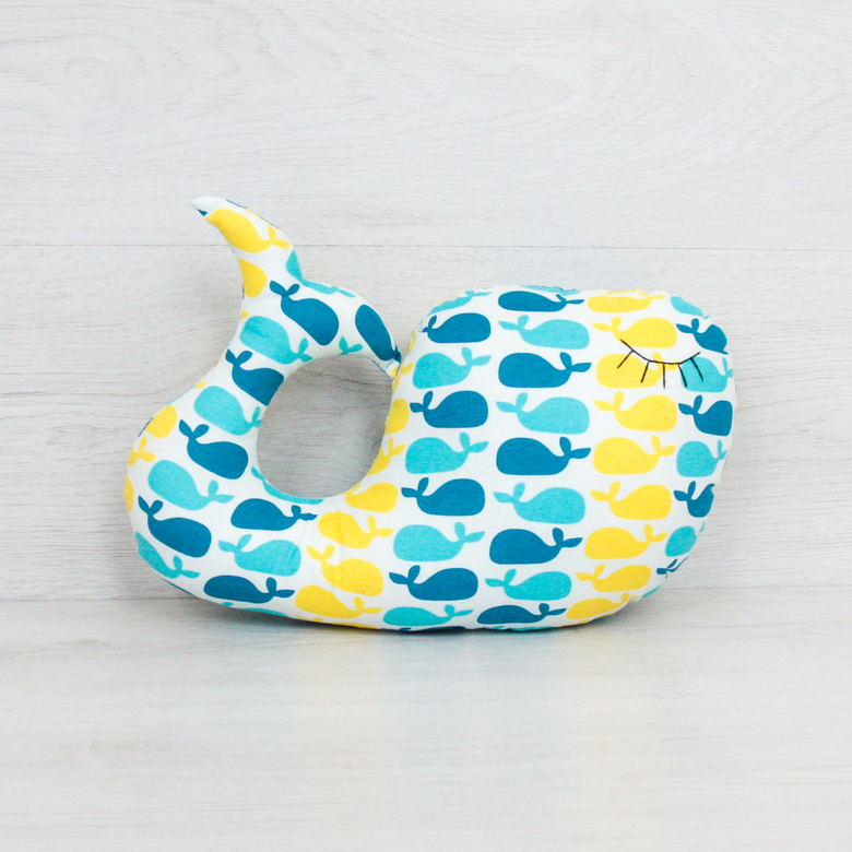 Игрушка "Кит" сине-желтый