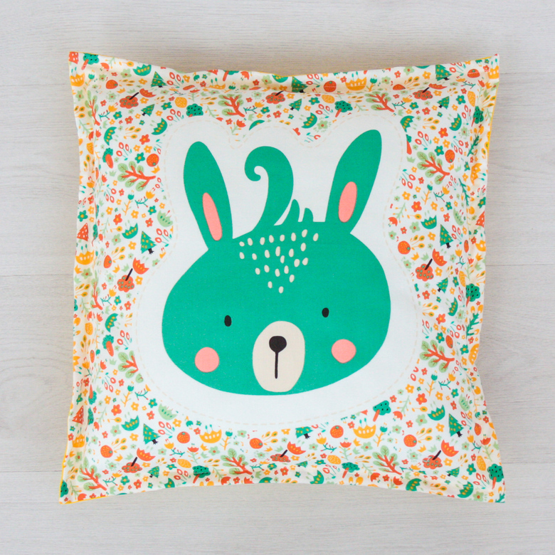 Подушка "Лесная" с зайцем