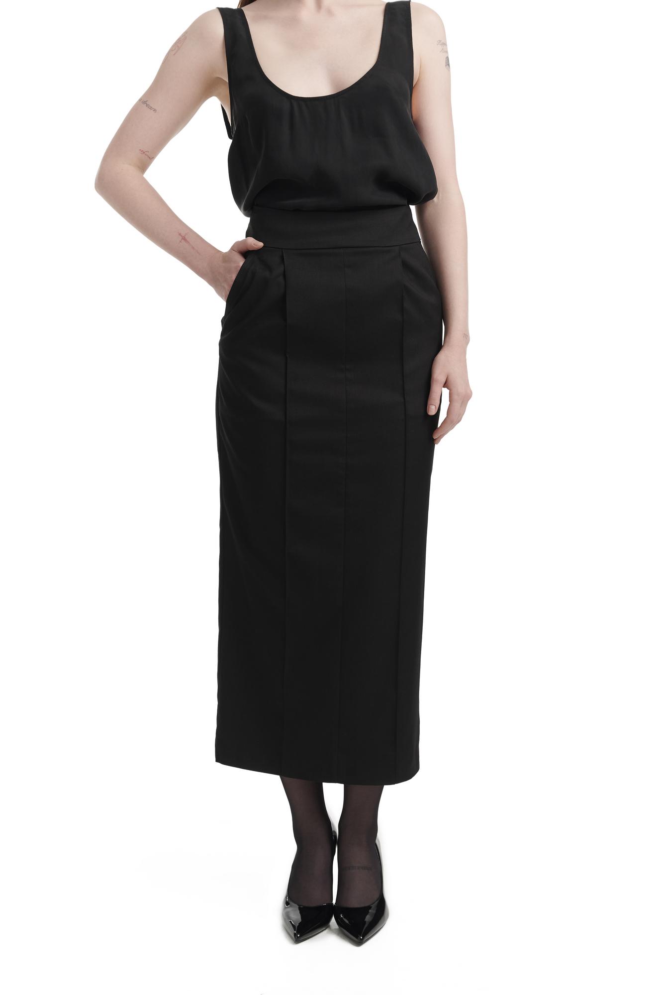 Юбка с отстрочками