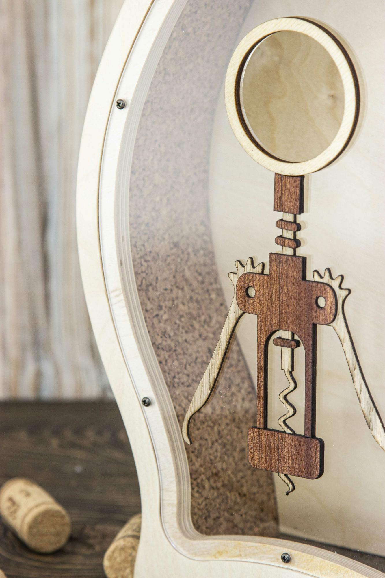 КОПИЛКА ДЛЯ ВИННЫХ ПРОБОК 49.5 х 21 х 8 см СВЕТЛАЯ