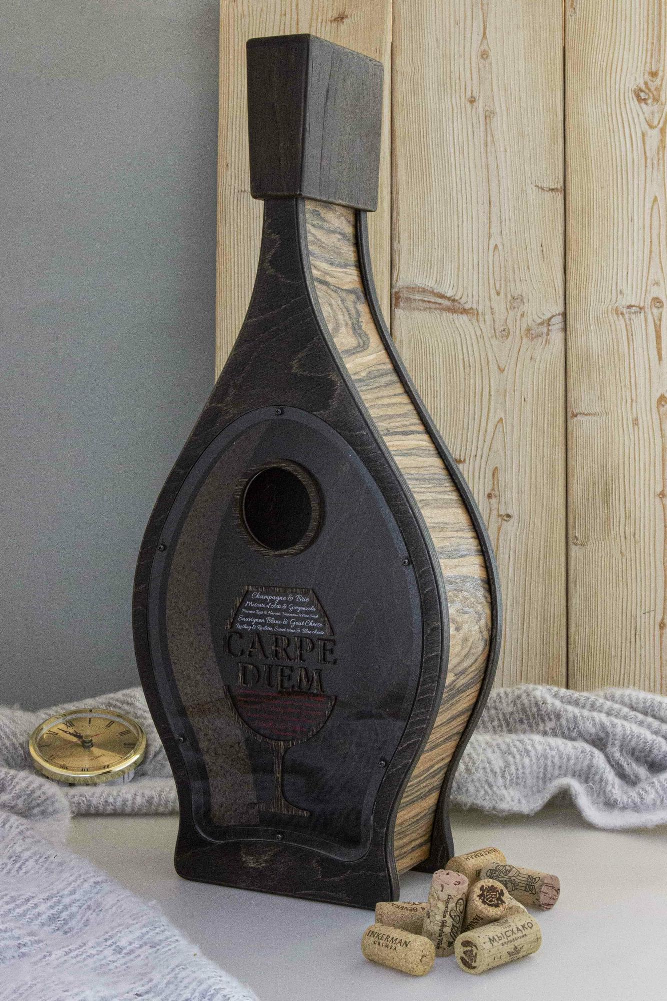 КОПИЛКА ДЛЯ ВИННЫХ ПРОБОК 49.5 х 21 х 8 см ТЁМНАЯ